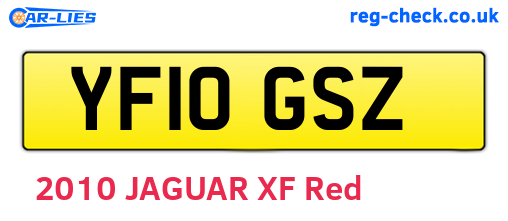 YF10GSZ are the vehicle registration plates.