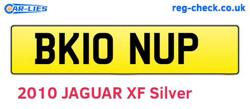 BK10NUP are the vehicle registration plates.