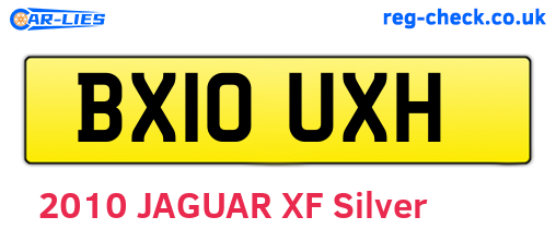BX10UXH are the vehicle registration plates.