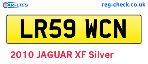 LR59WCN are the vehicle registration plates.