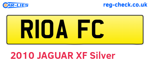 R10AFC are the vehicle registration plates.