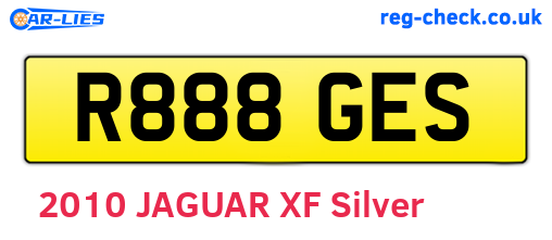 R888GES are the vehicle registration plates.