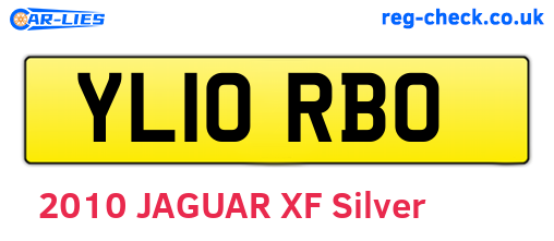 YL10RBO are the vehicle registration plates.