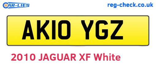 AK10YGZ are the vehicle registration plates.
