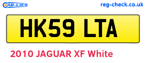 HK59LTA are the vehicle registration plates.