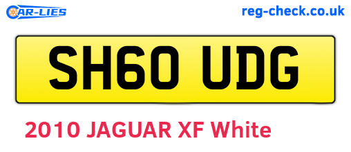 SH60UDG are the vehicle registration plates.