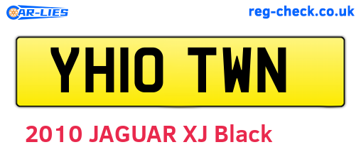 YH10TWN are the vehicle registration plates.