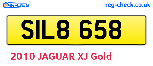 SIL8658 are the vehicle registration plates.