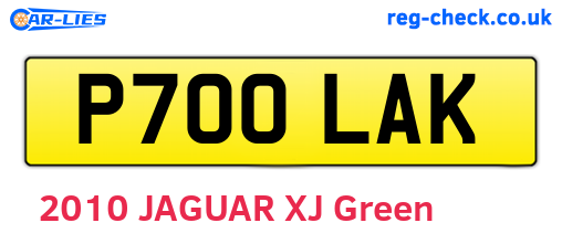 P700LAK are the vehicle registration plates.