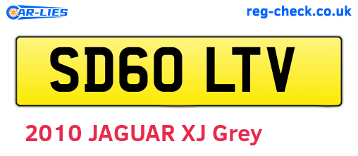 SD60LTV are the vehicle registration plates.