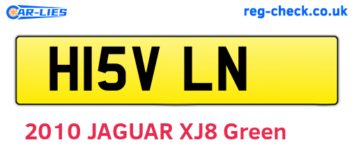 H15VLN are the vehicle registration plates.