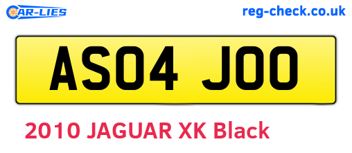 AS04JOO are the vehicle registration plates.