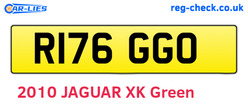 R176GGO are the vehicle registration plates.