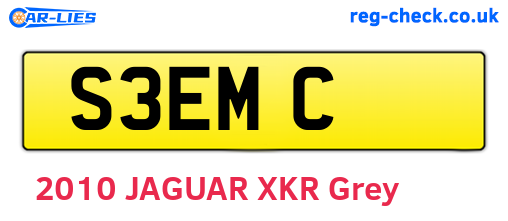 S3EMC are the vehicle registration plates.