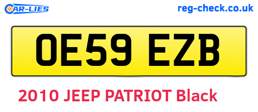OE59EZB are the vehicle registration plates.