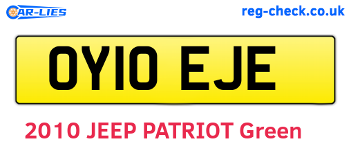 OY10EJE are the vehicle registration plates.
