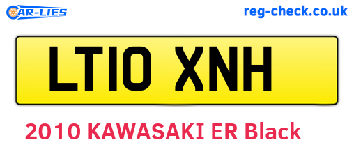 LT10XNH are the vehicle registration plates.