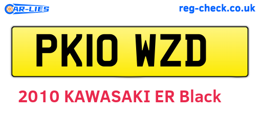 PK10WZD are the vehicle registration plates.