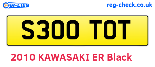 S300TOT are the vehicle registration plates.