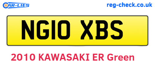 NG10XBS are the vehicle registration plates.