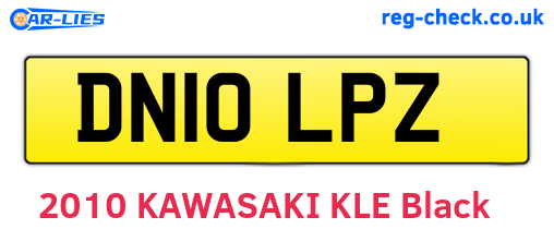 DN10LPZ are the vehicle registration plates.