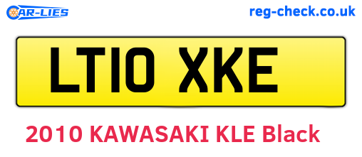 LT10XKE are the vehicle registration plates.