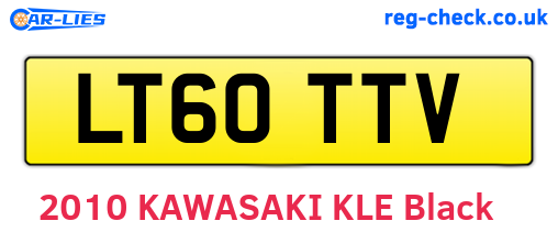 LT60TTV are the vehicle registration plates.