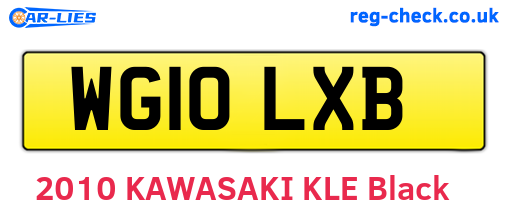 WG10LXB are the vehicle registration plates.
