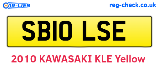 SB10LSE are the vehicle registration plates.