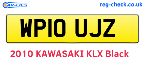 WP10UJZ are the vehicle registration plates.