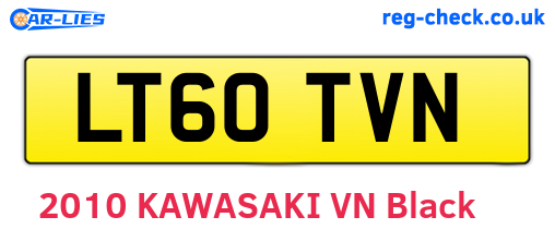 LT60TVN are the vehicle registration plates.