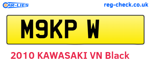 M9KPW are the vehicle registration plates.
