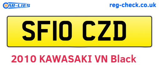 SF10CZD are the vehicle registration plates.