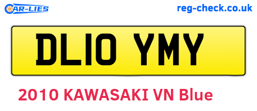 DL10YMY are the vehicle registration plates.