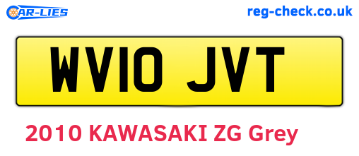 WV10JVT are the vehicle registration plates.