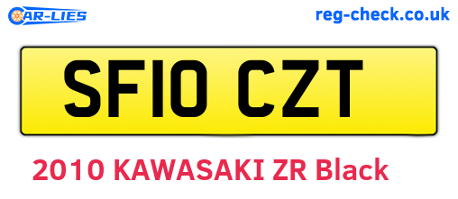 SF10CZT are the vehicle registration plates.