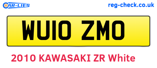 WU10ZMO are the vehicle registration plates.