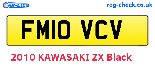 FM10VCV are the vehicle registration plates.