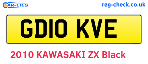 GD10KVE are the vehicle registration plates.