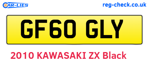 GF60GLY are the vehicle registration plates.