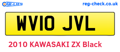 WV10JVL are the vehicle registration plates.