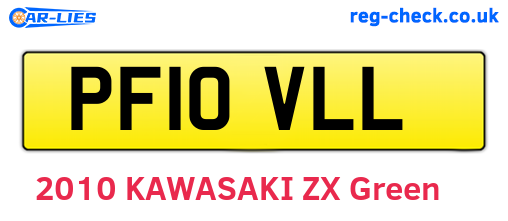 PF10VLL are the vehicle registration plates.