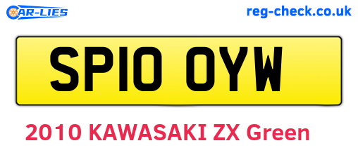 SP10OYW are the vehicle registration plates.