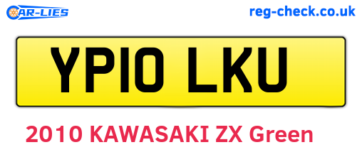 YP10LKU are the vehicle registration plates.