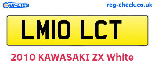 LM10LCT are the vehicle registration plates.