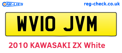 WV10JVM are the vehicle registration plates.