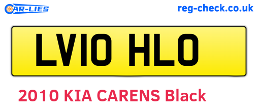 LV10HLO are the vehicle registration plates.