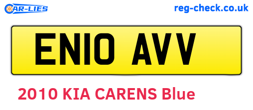 EN10AVV are the vehicle registration plates.