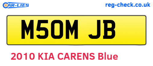 M50MJB are the vehicle registration plates.