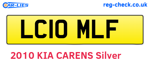 LC10MLF are the vehicle registration plates.